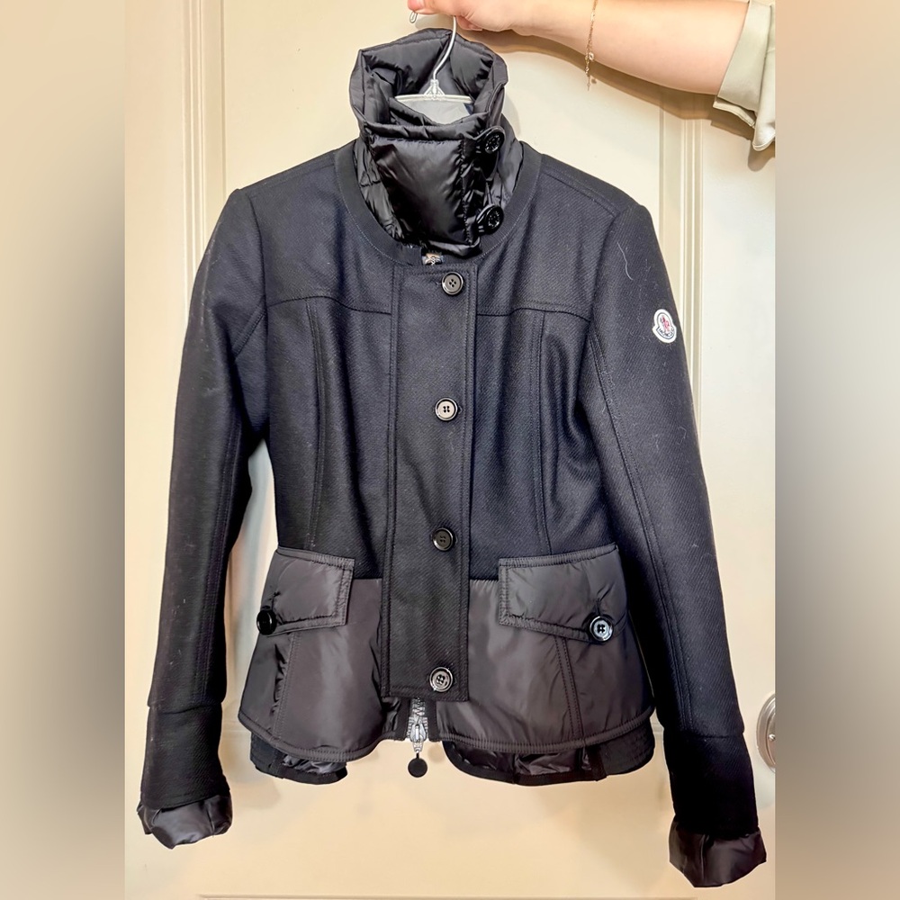 SOLD Moncler Yvonne Giubbotto Double Layer Down Jacket Black size 1/S ($2000)
